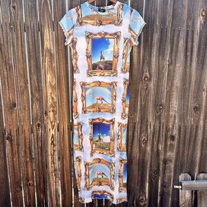 Mad About You Mesh Dress + Slip in Dinosaur Dreamscape -Dressed in LALA